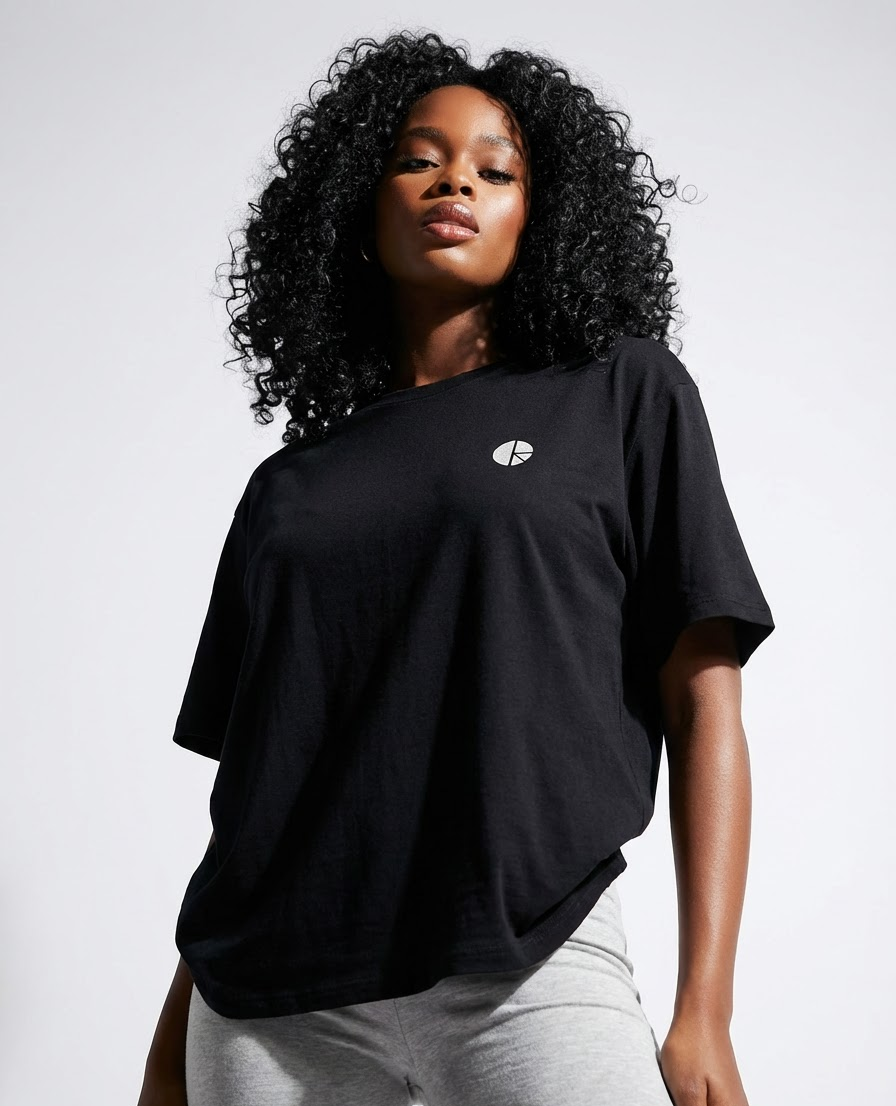 Womens' Double stitch Oversized Tee_0