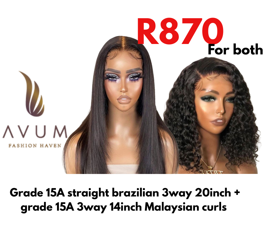 20inch 3way straight + 3way 14inch Malaysian curls_0