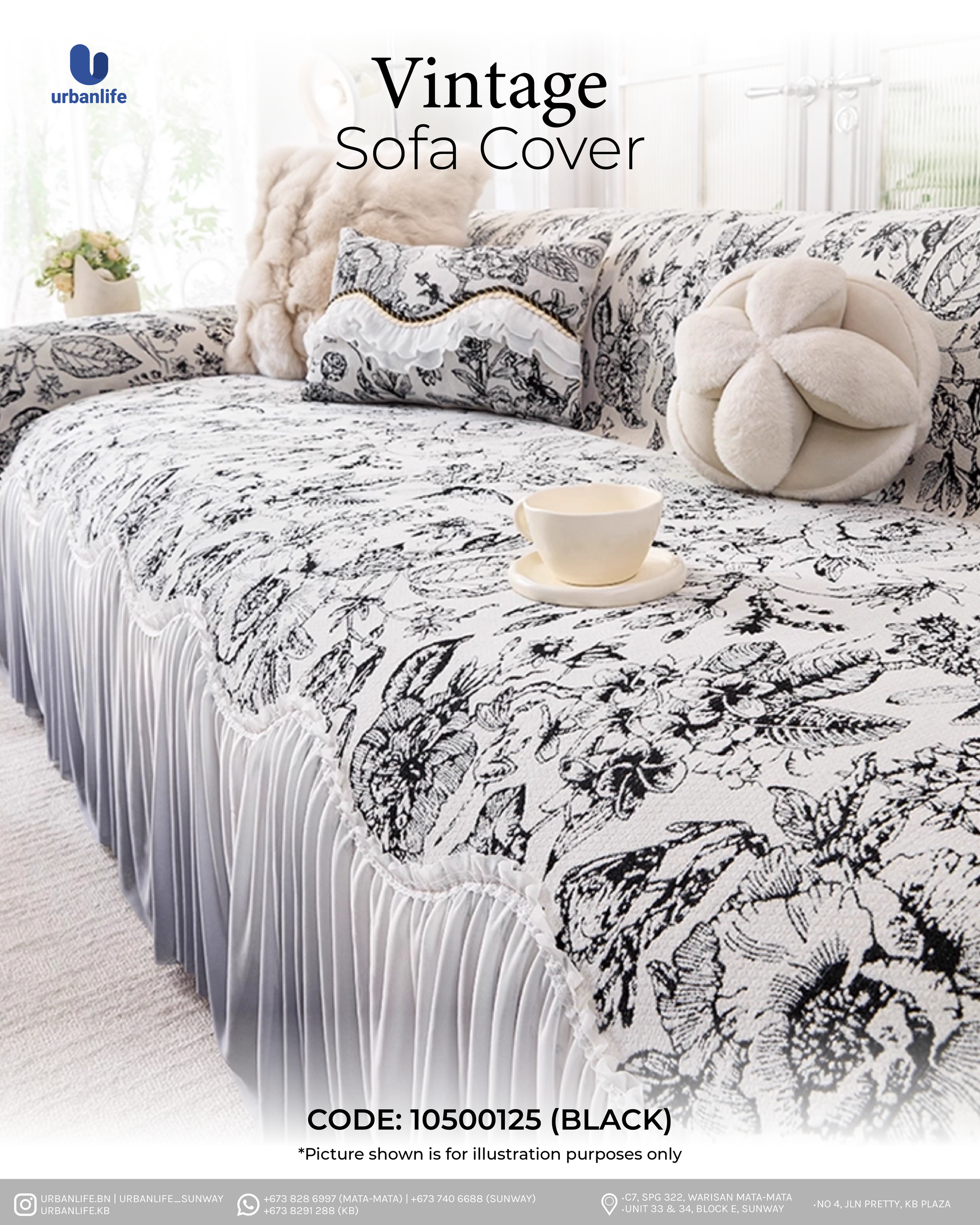 10500125 - VINTAGE SOFA COVER (BLACK)_0