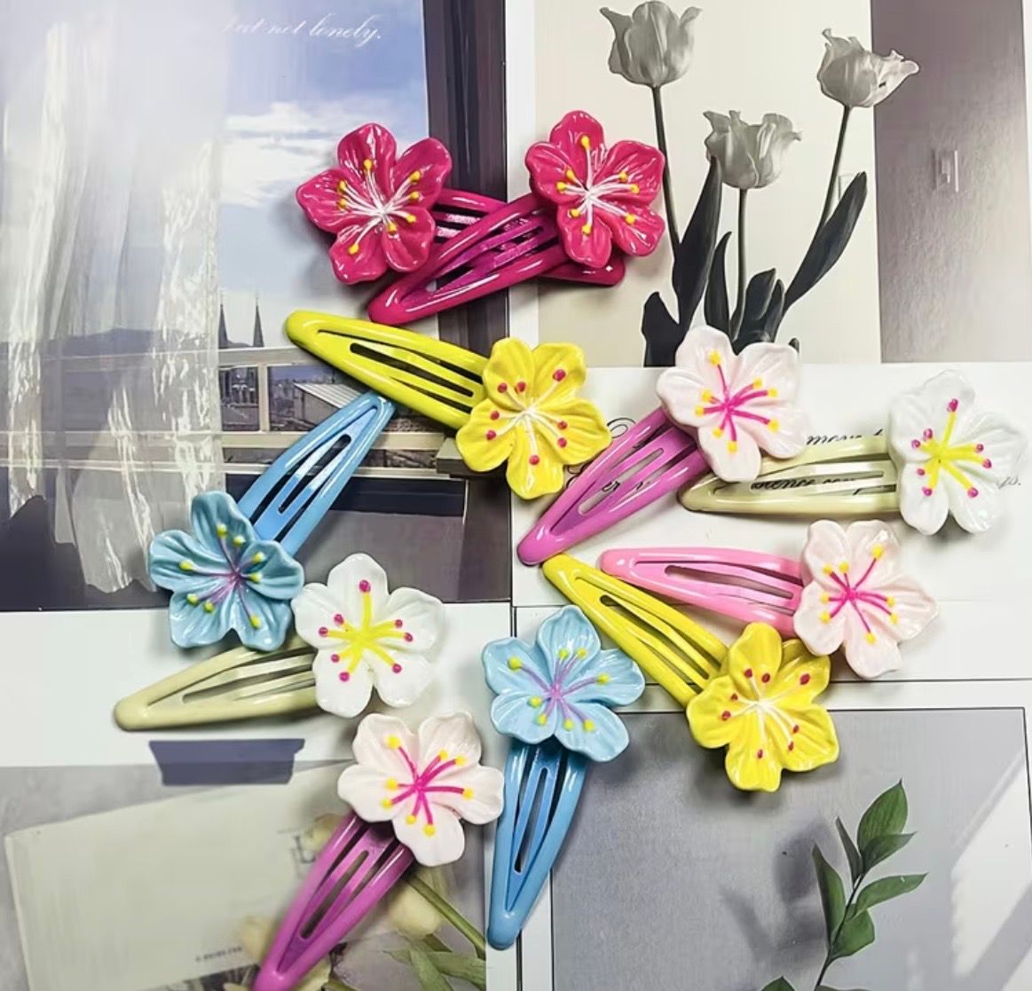 Hawaiian Flower clips_0