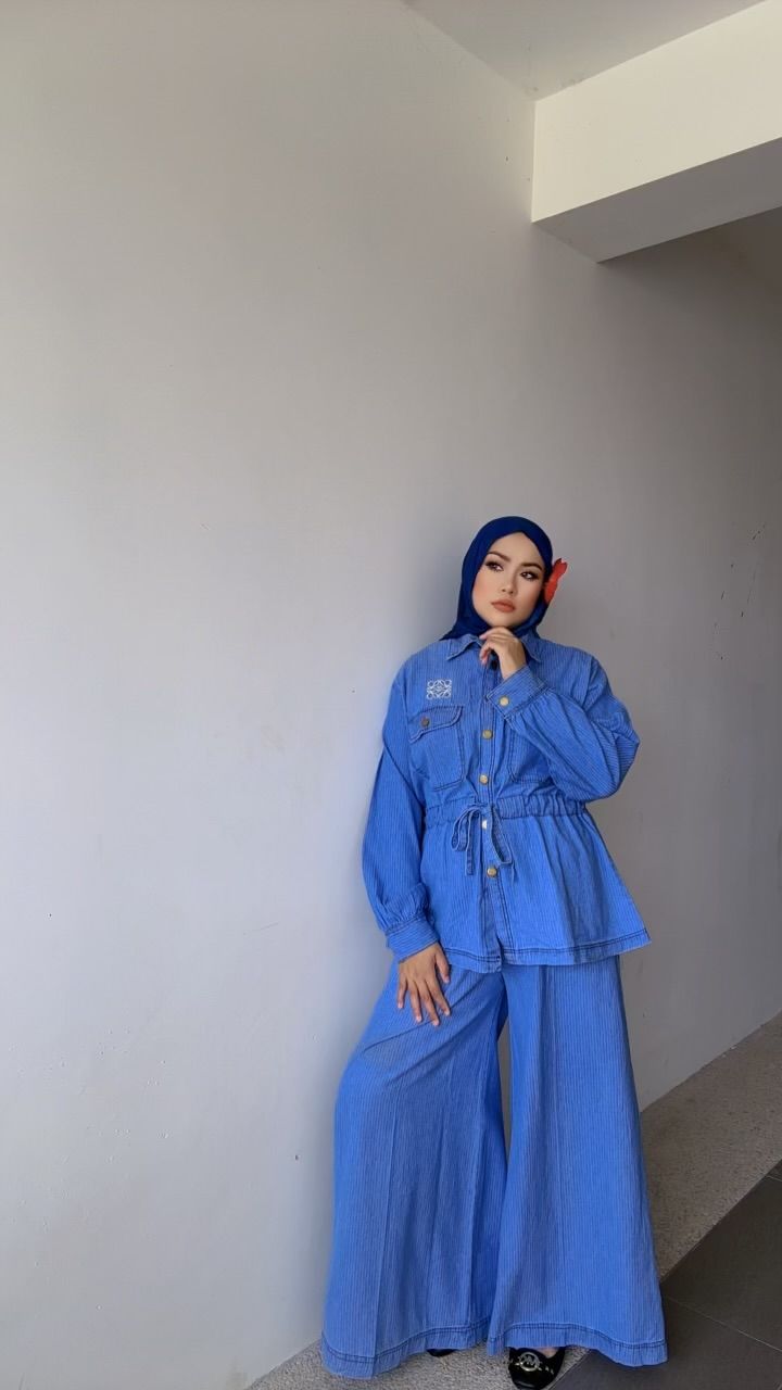 LOEWE STRIPES DENIM CO-ORD SET_1