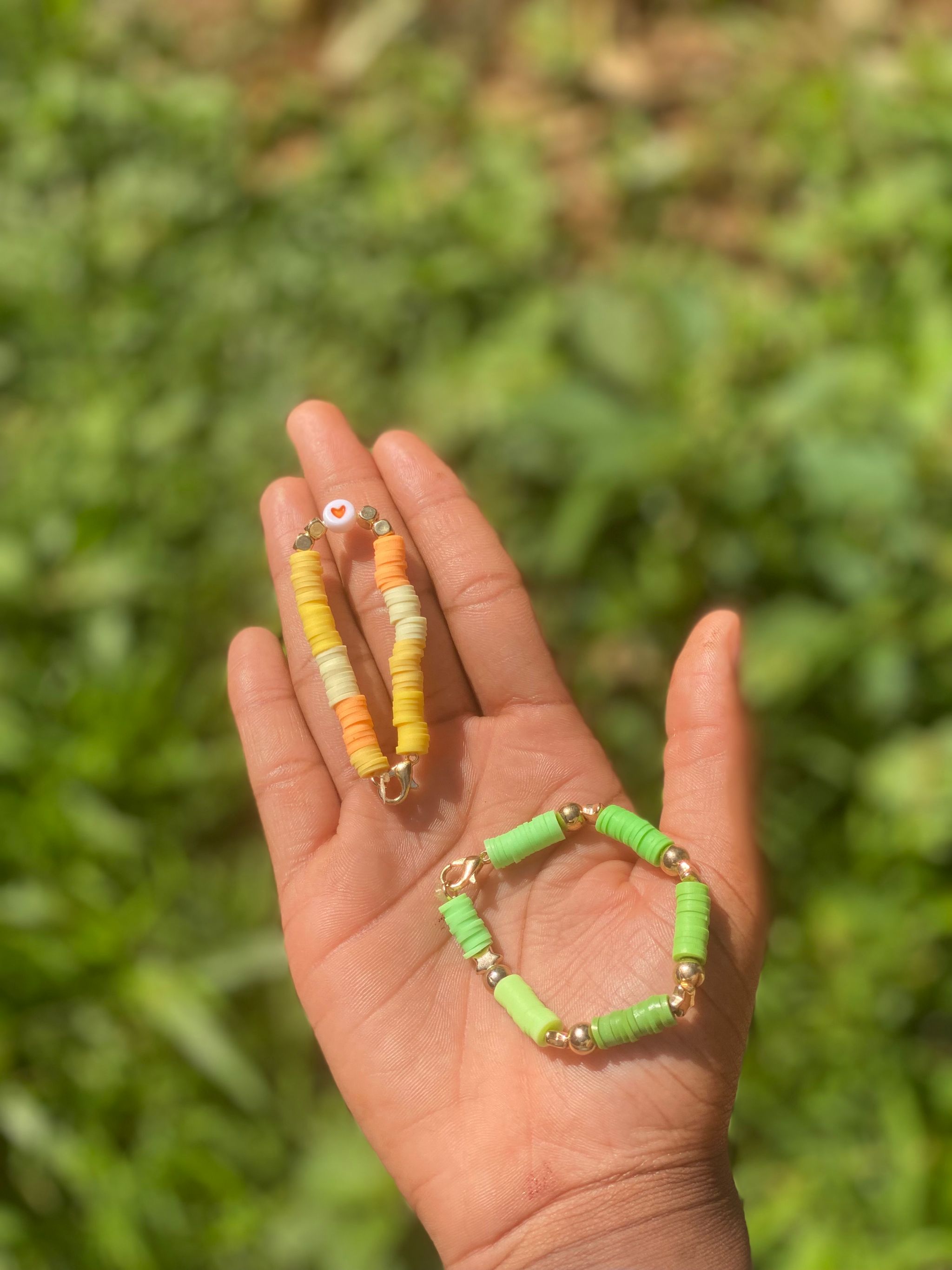 Customized Clay/Seed Bead Bracelets Plain_1