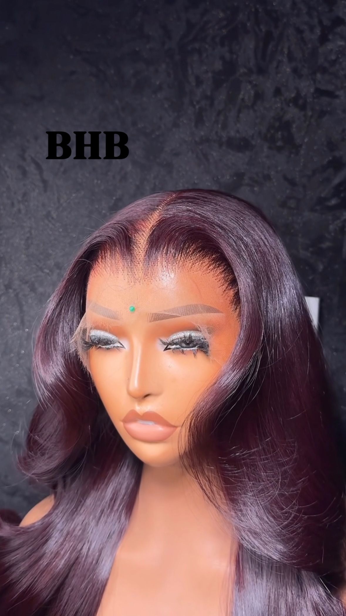 Rubis Muse | L'Icône du Raw Hair Burgundy 24"pouces _2