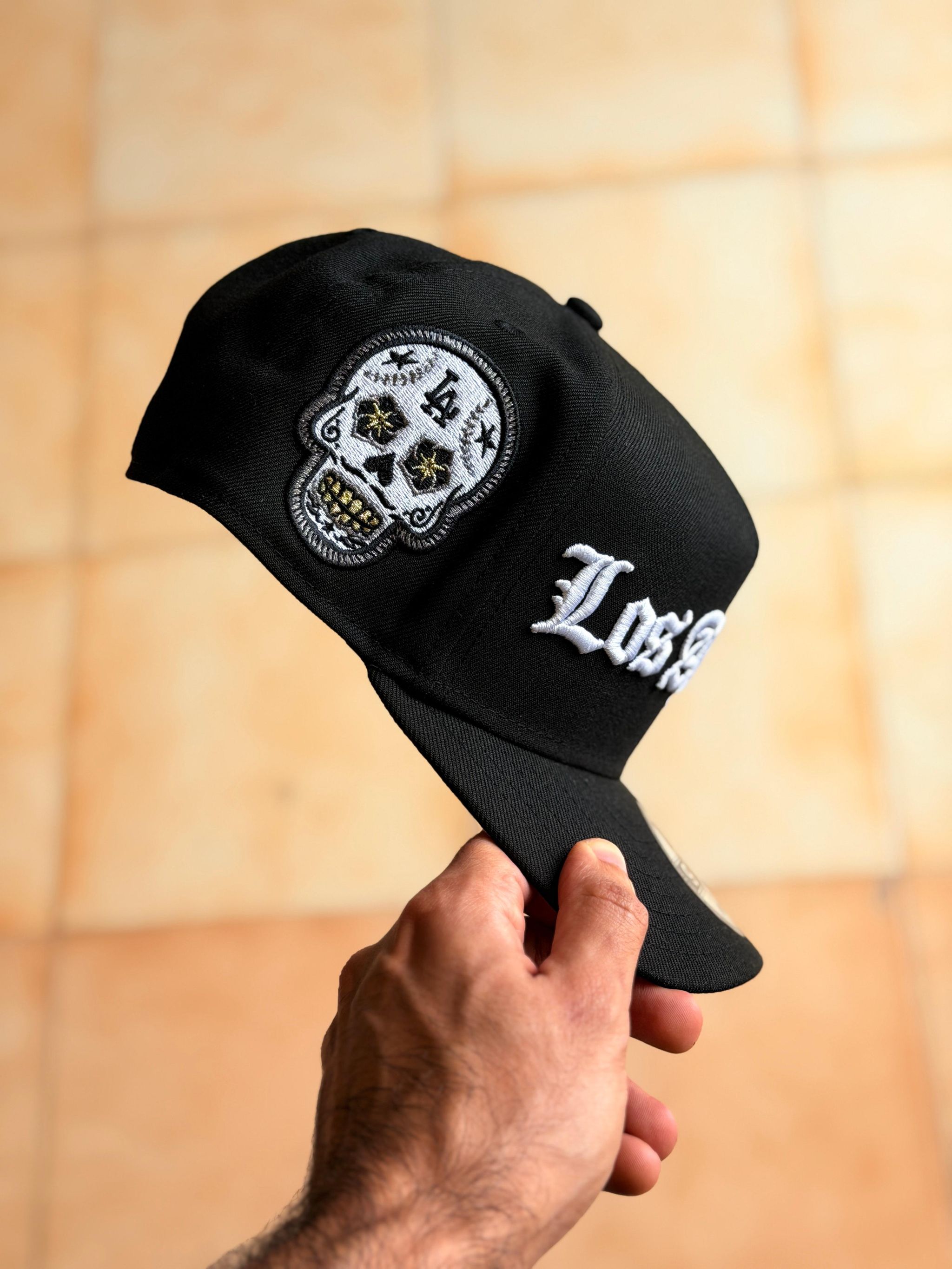 New Era 9Fifty A-Frame -  Los Angeles Dodgers Skull Black Prime Edition _4