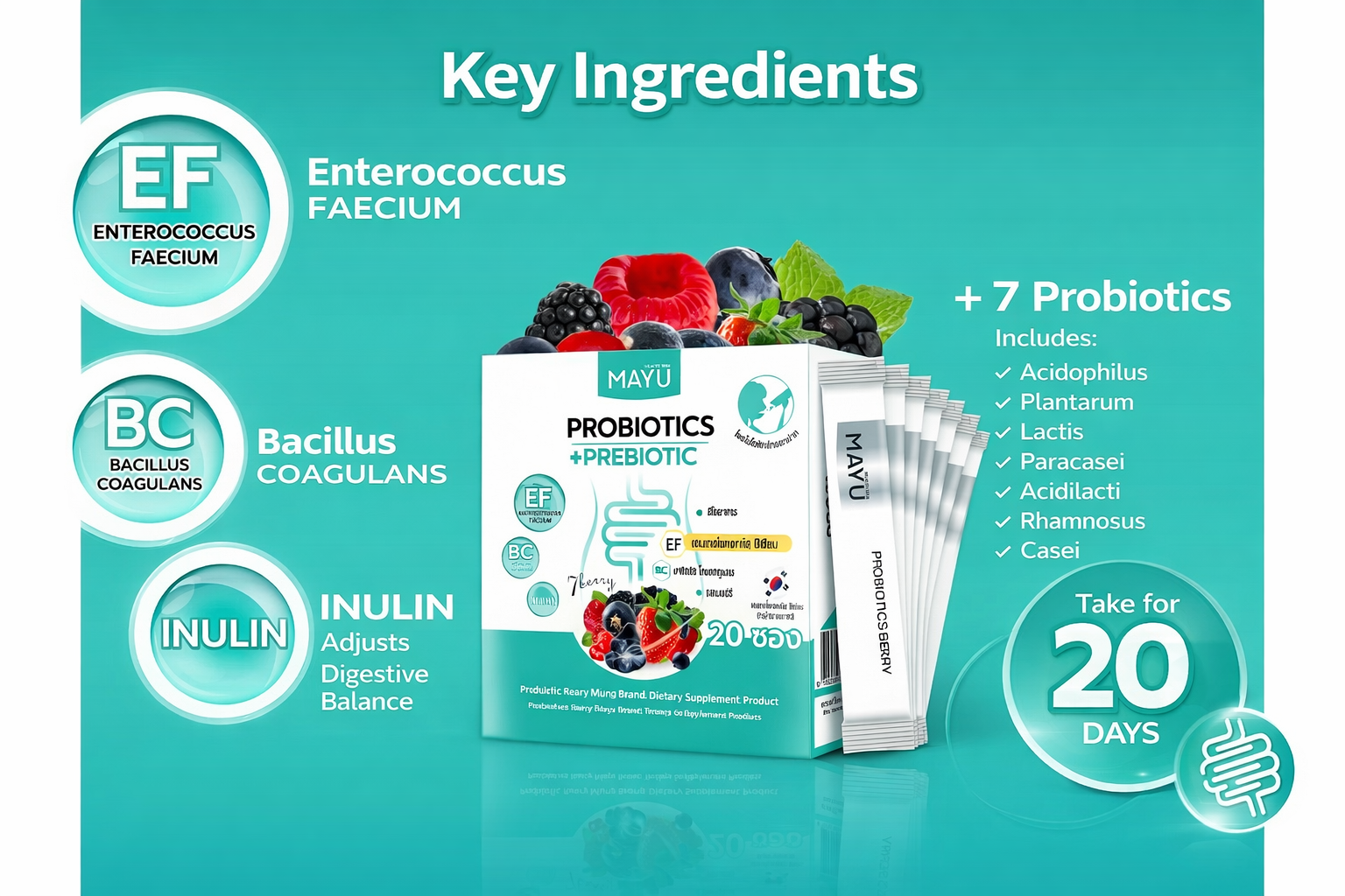 بروبيوتيك + بريبيوتيك MAYU | Probiotics Berry_0