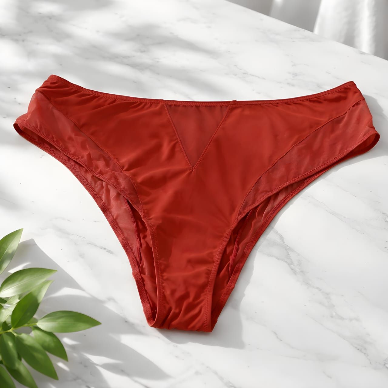 Blush brown lace panty _0