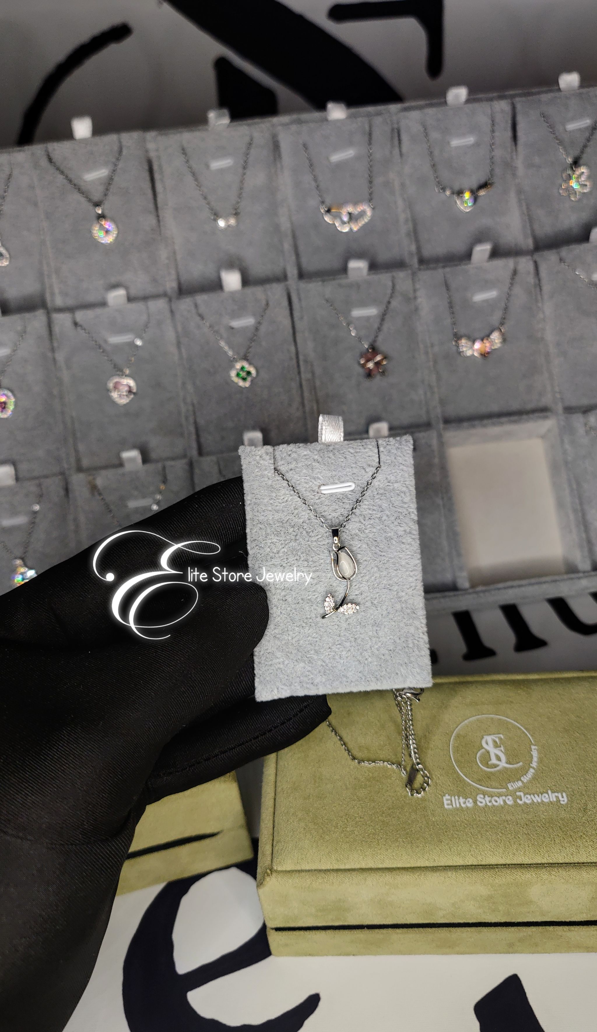 Collier Tulipe en argent _0