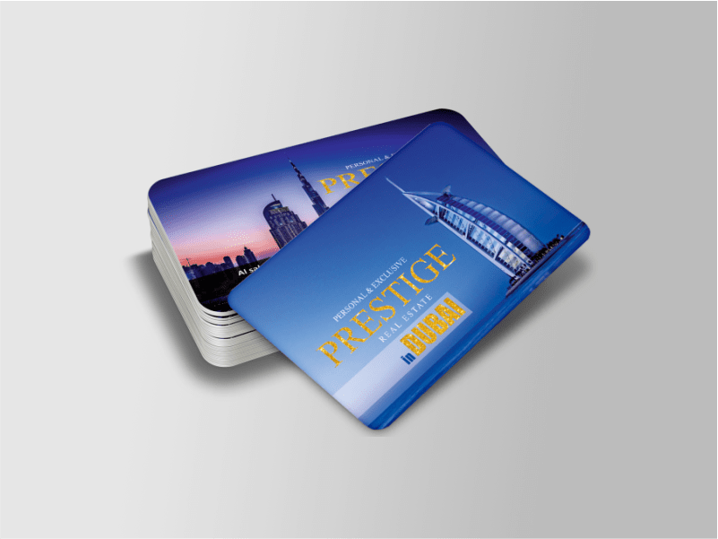 Business Card - Rounded Corner Gold Foil spot UV Velvet Lamination_0