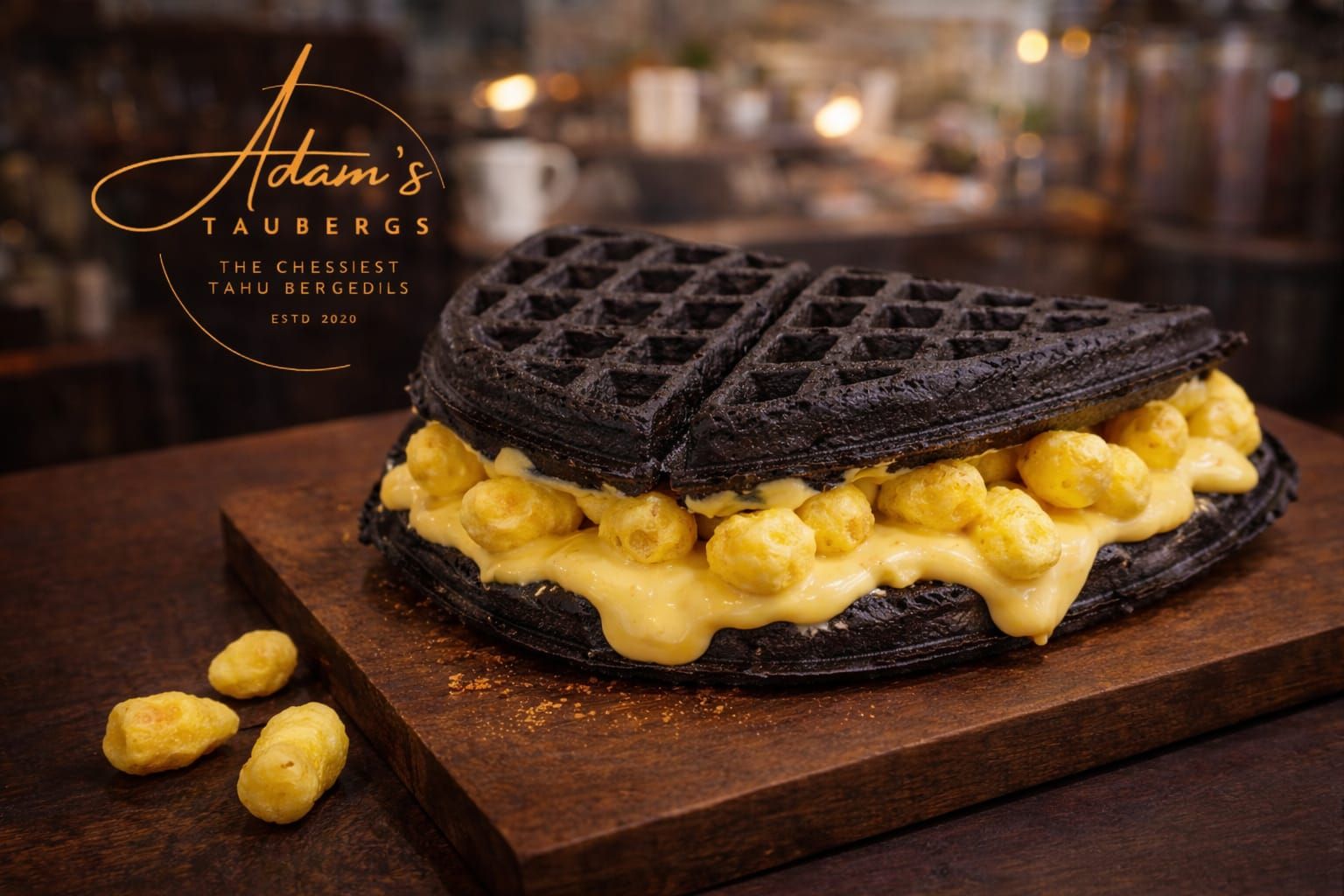 Charcoal Durian Waffle_0