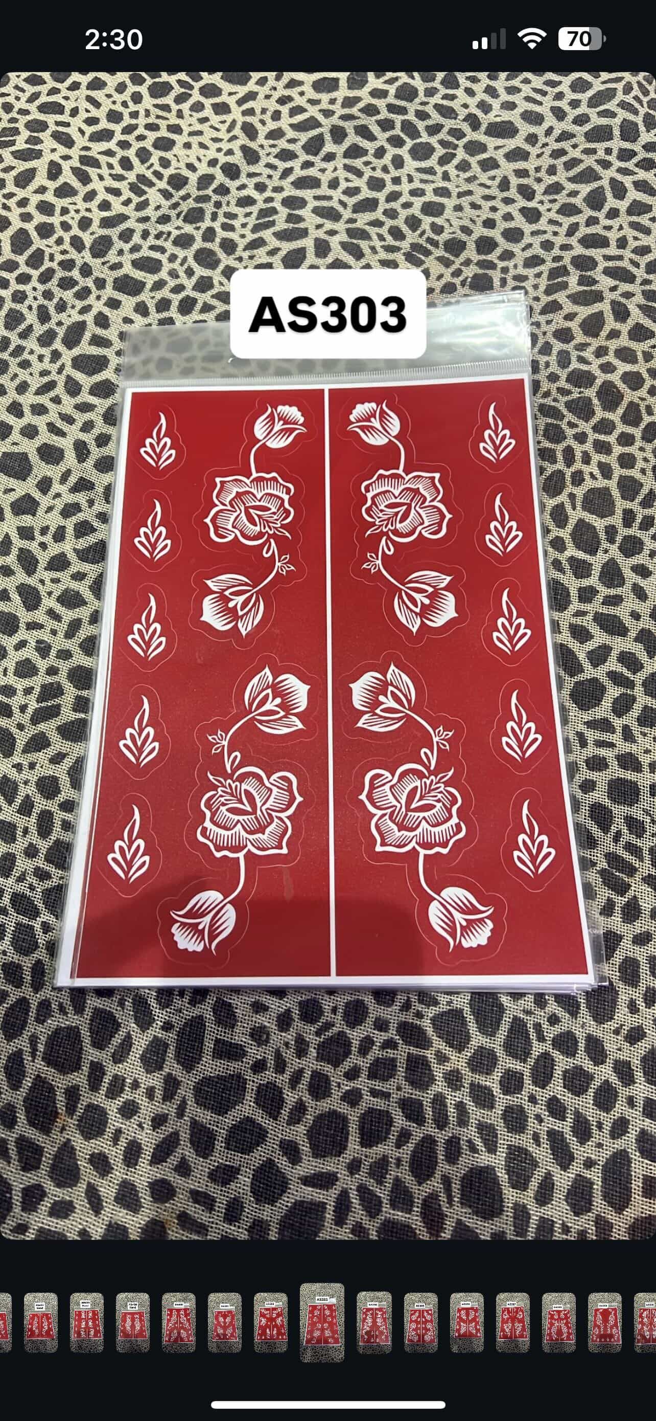 Henna Stencils high quality _4