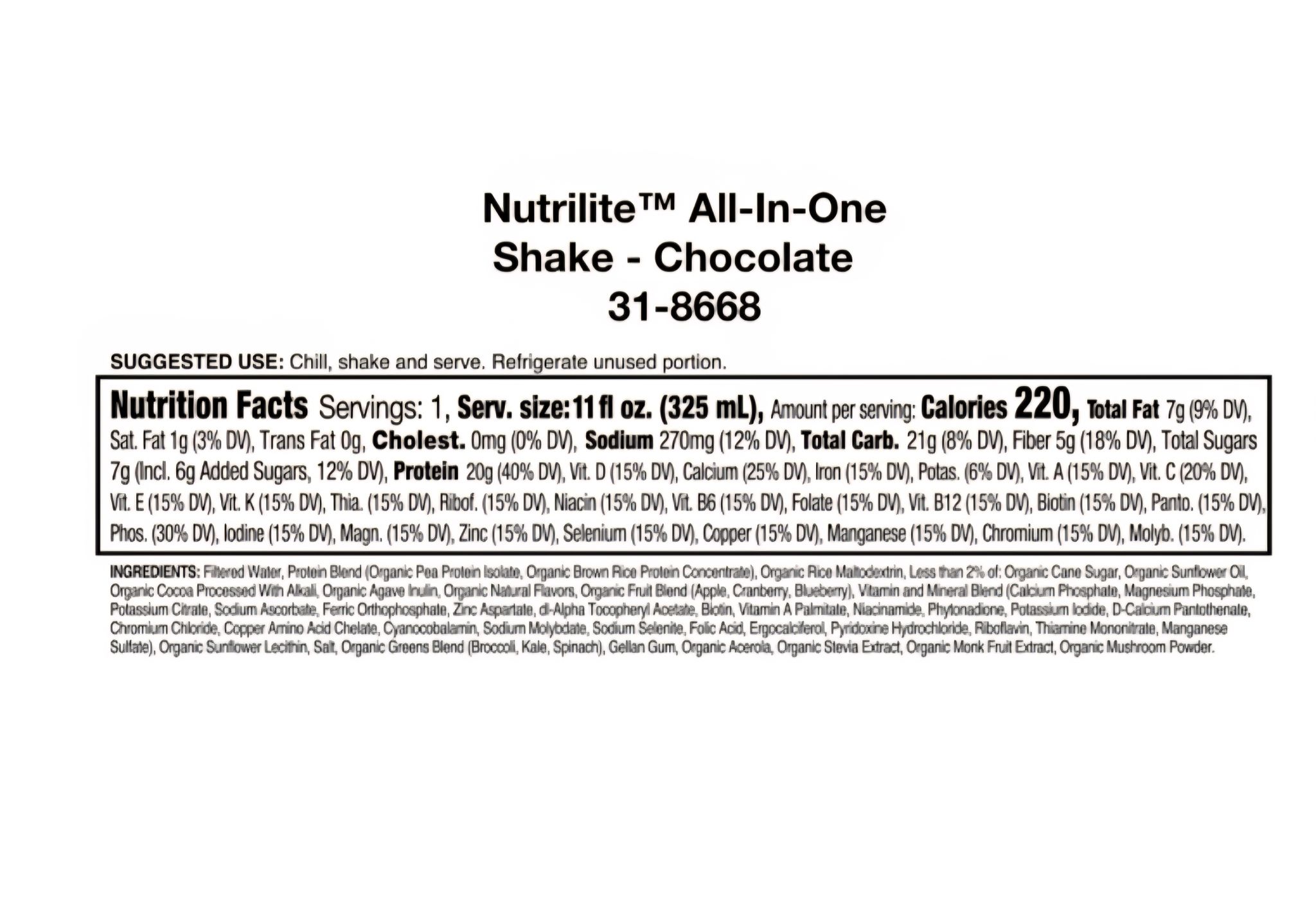 Nutrilite™ Organics All-in-One Shakes _3