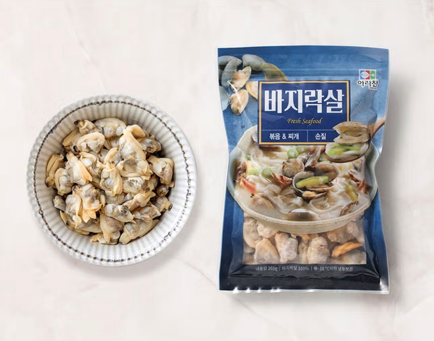 피터씨마켓 x 아라찬 자숙 바지락살 Boiled clam meat 260g_0
