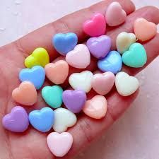 2401 BEADS HEART MULTI COLOR EDIBLE_1