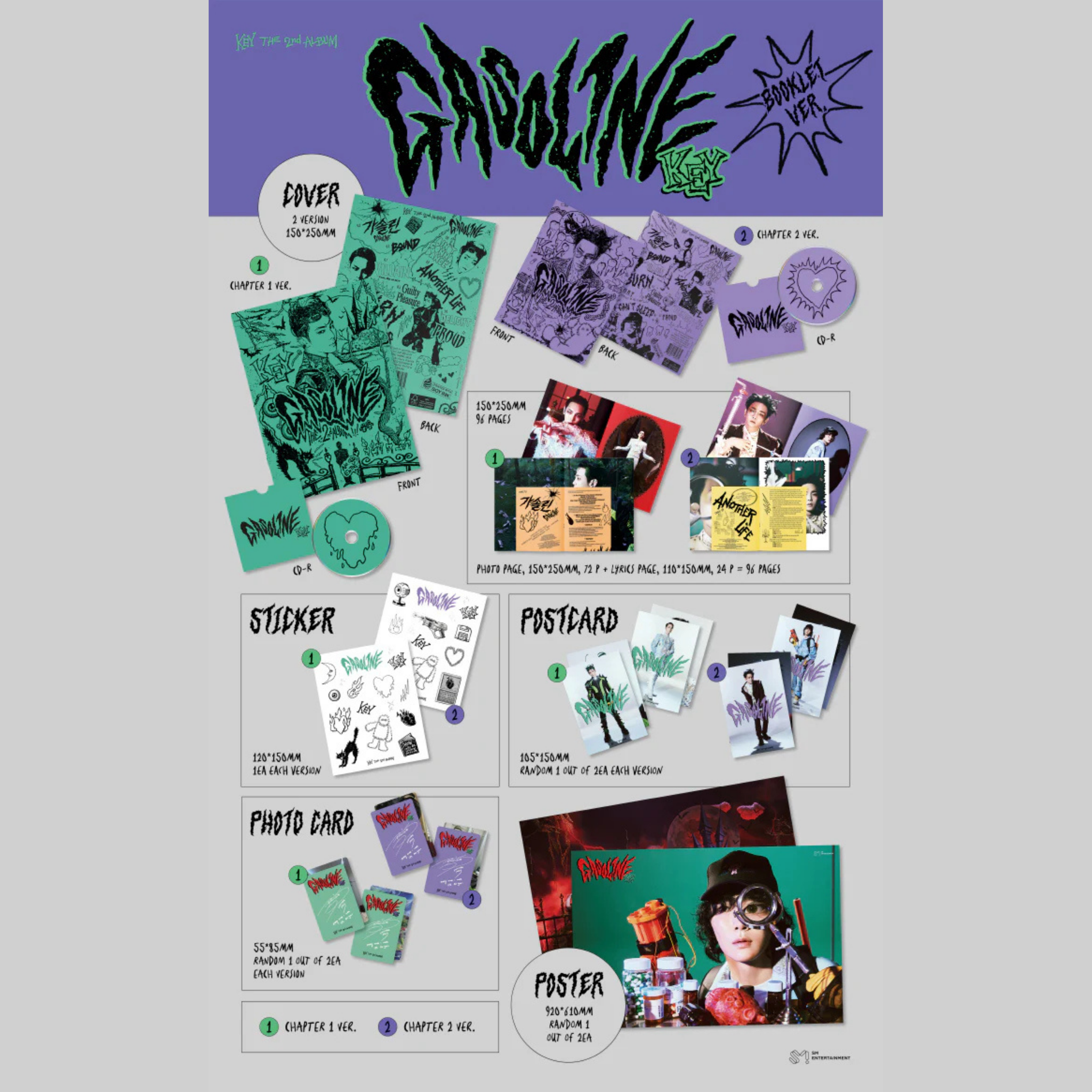 Key SHINEE - [Gasoline] 2nd Album (BOOKLET Version)_1