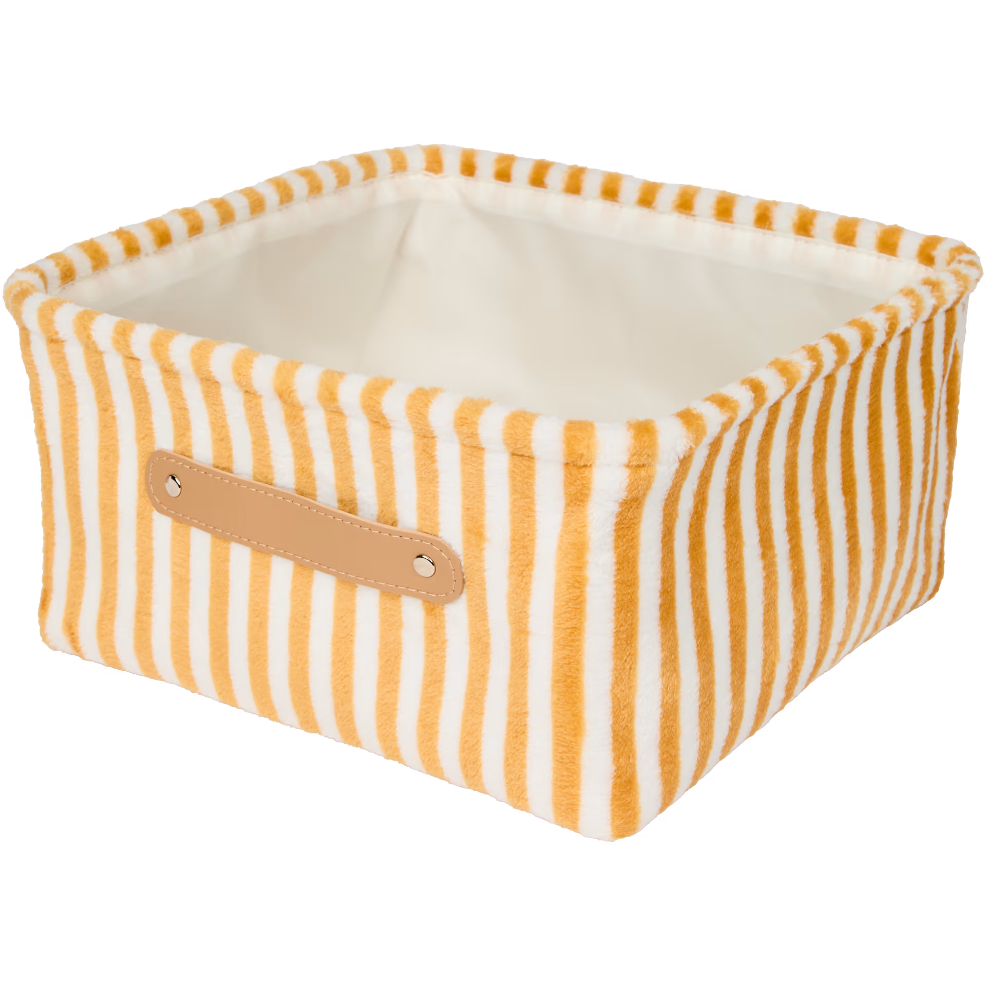 Panier de rangement en teddy 31x29x15 cm _0