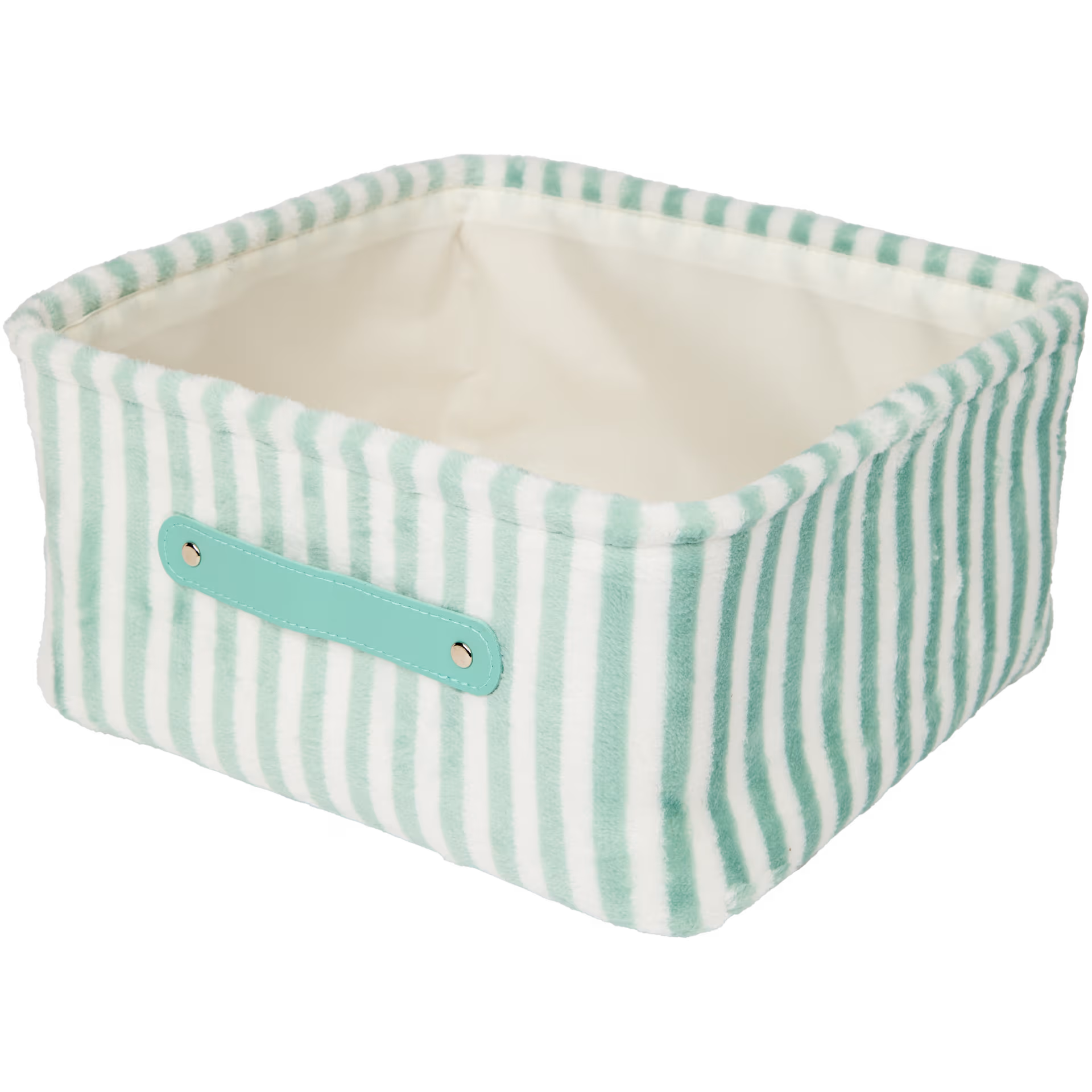 Panier de rangement en teddy 31x29x15 cm _1