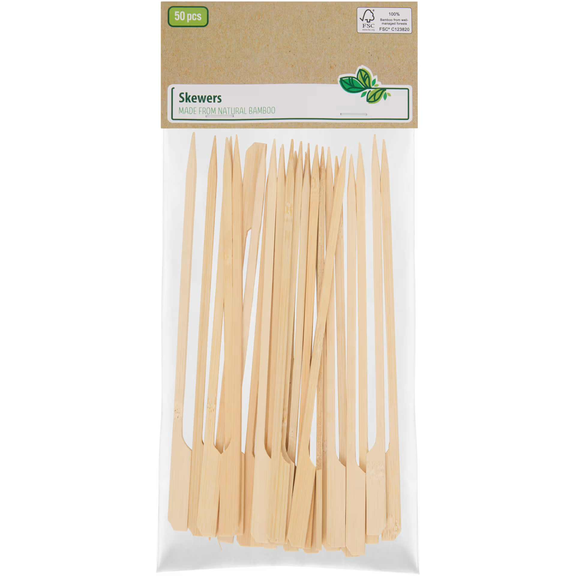 Piques à brochettes en bambou 50 pièces_0