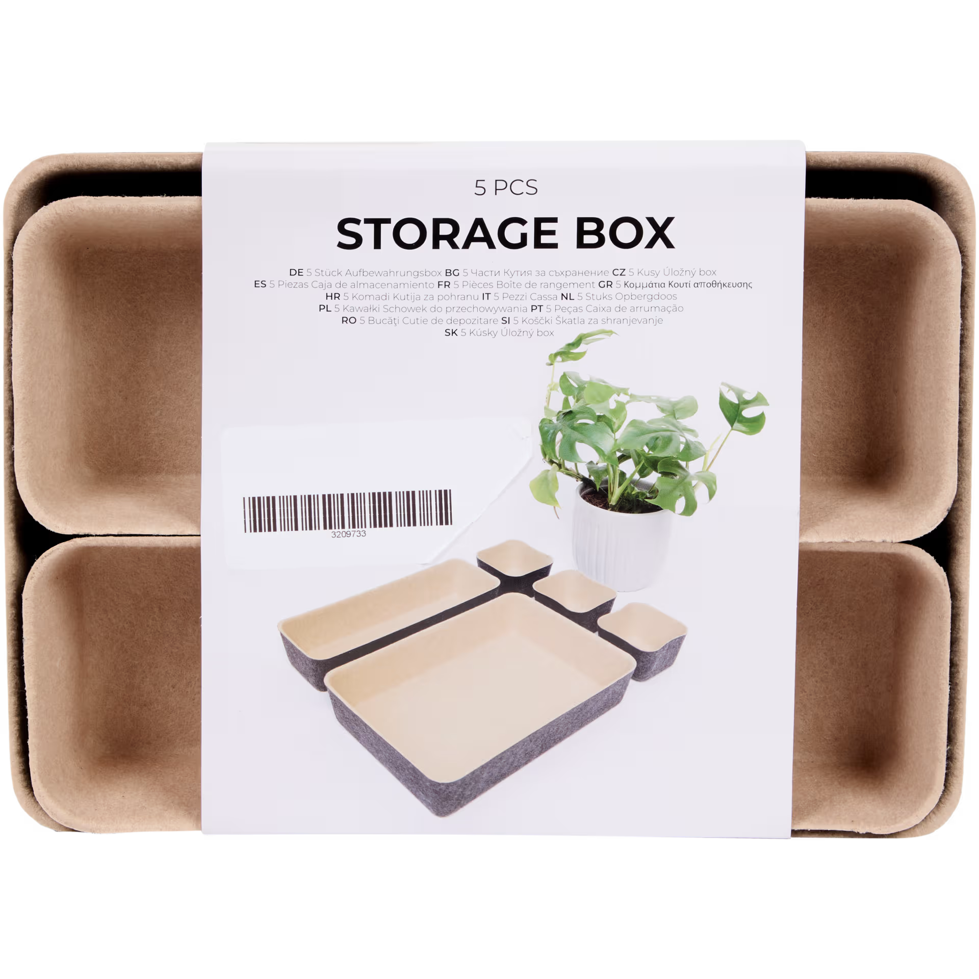 Bacs de rangement lot de 5 pièces_1