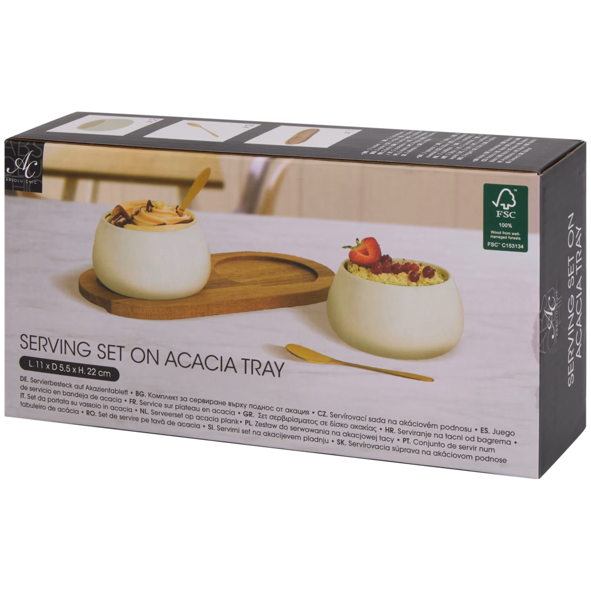 Bols de service Absolu Chic, 5 pièces_1