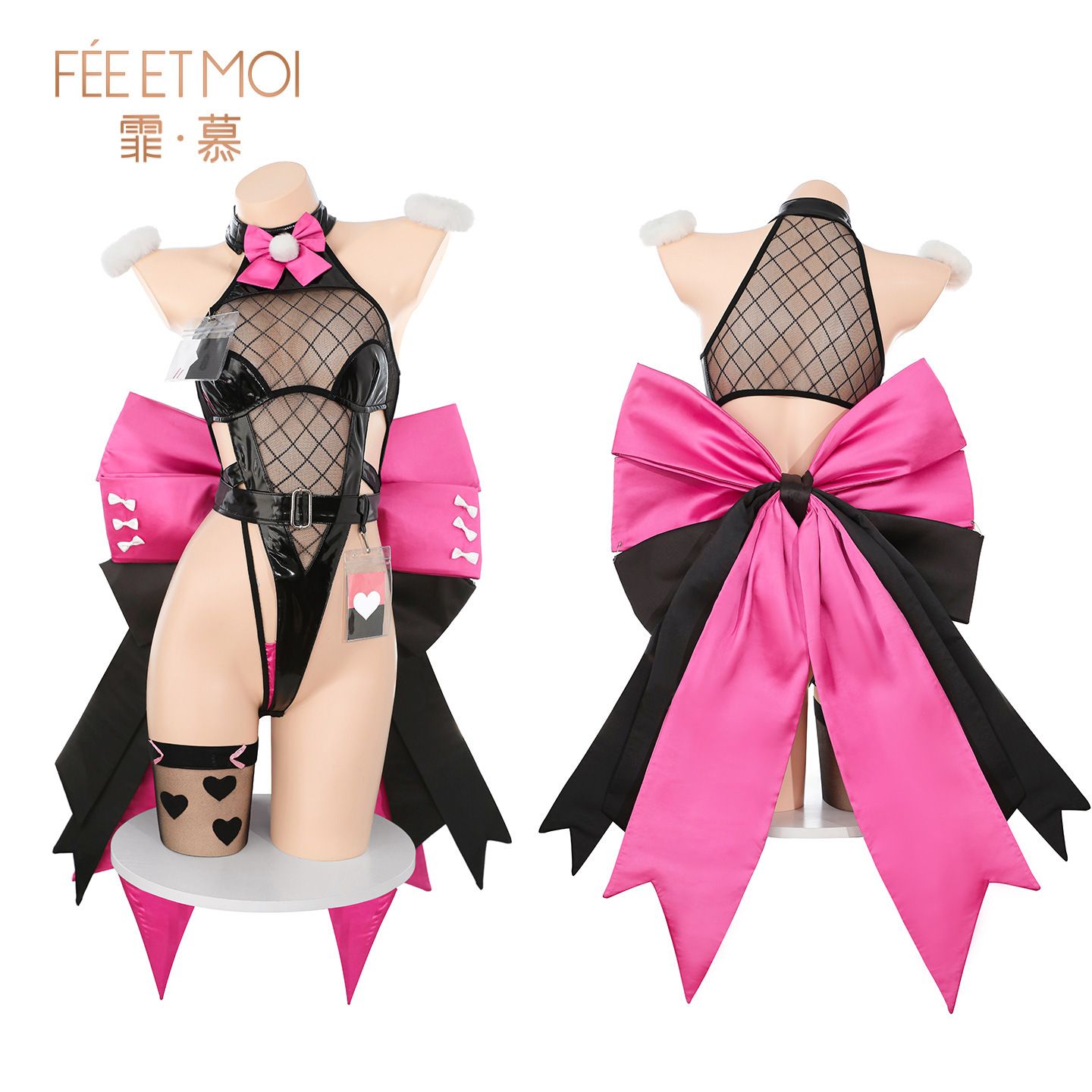 Feimu Crossline Nagerin Cosplay Bunny Lingerie Set ZY36_4