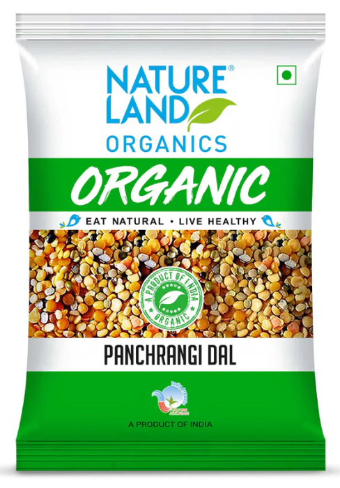 Nature Land Organic Panchrangi Dal 500g_0