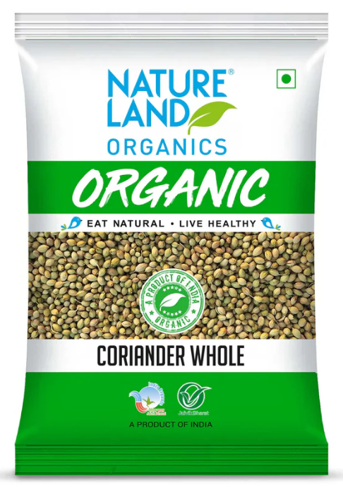 Nature Land Organic Coriander Whole 200g_0