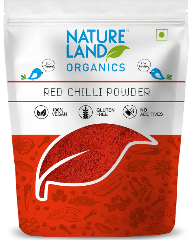 Nature Land Organic Red Chilli Powder 100g_0