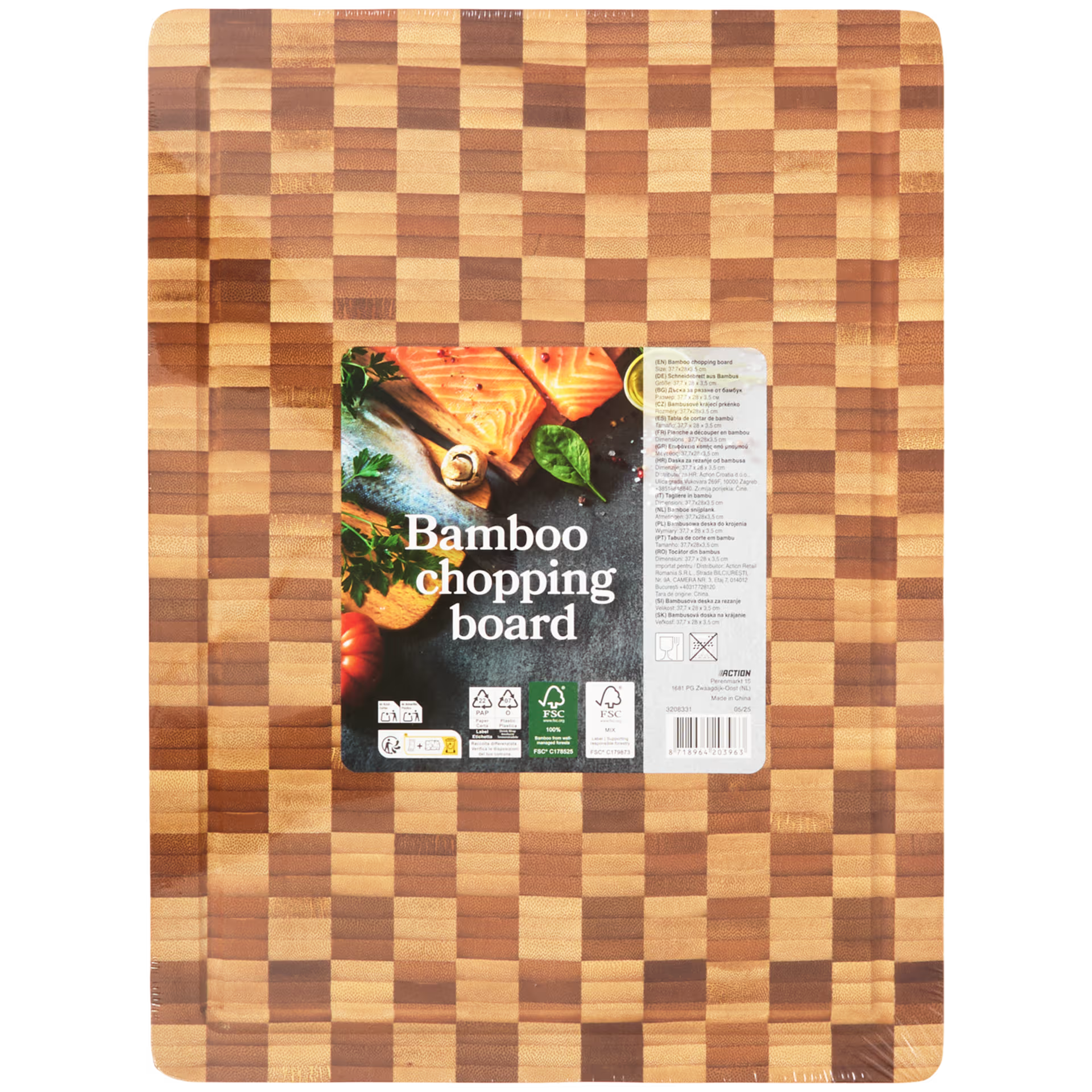 Planche à découper en bambou 38*28 cm_0