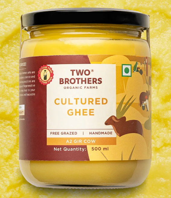 Two Brothers A2 Cultured Ghee 500ml_0