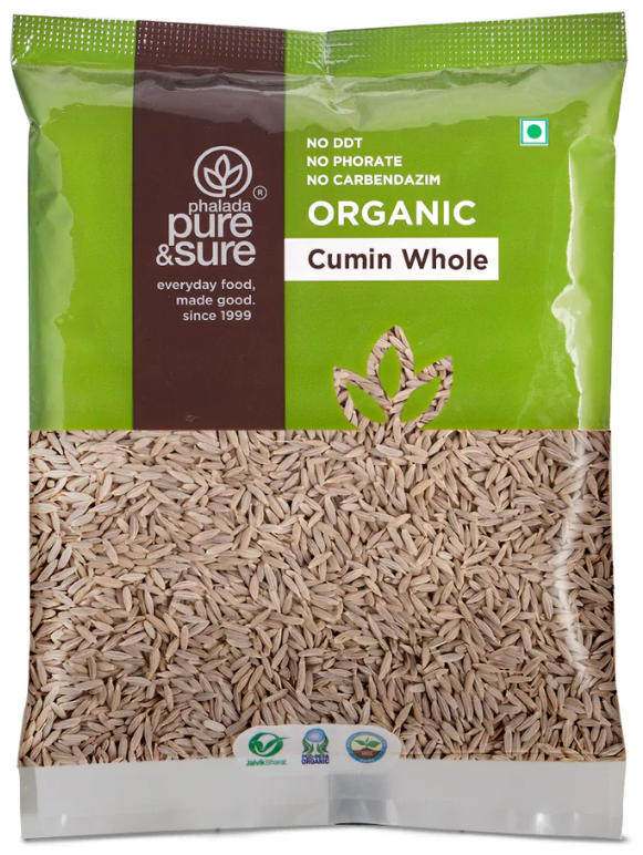 Pure & Sure Organic Cumin Whole 100g_0