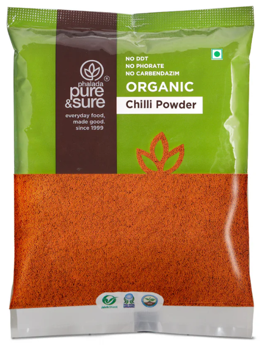 Pure & Sure Organic Red Chilli Powder 100g_0