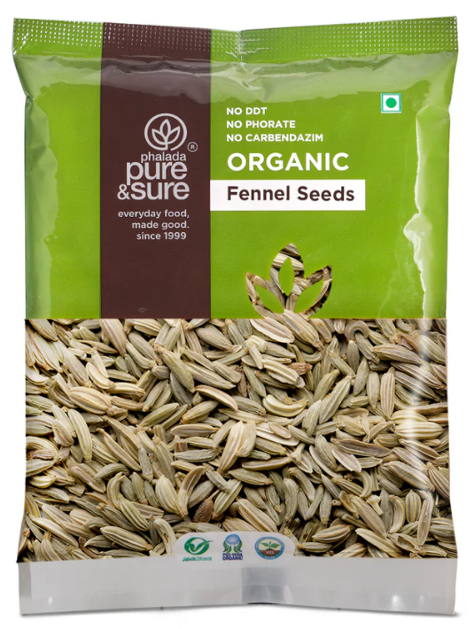 Pure & Sure Organic Fennel Seeds 100g_0