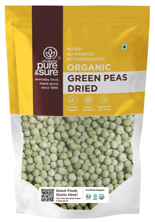 Pure & Sure Green Peas Dried 500g_0