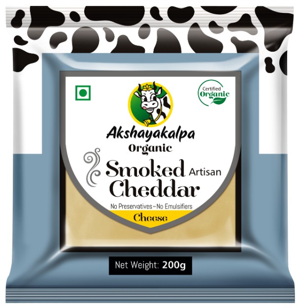 Akshayakalpa Smoked Cheddar Cheese 200g_0