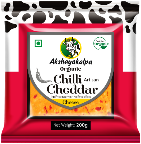 Akshayakalpa Chilli Cheddar Cheese 200g_0