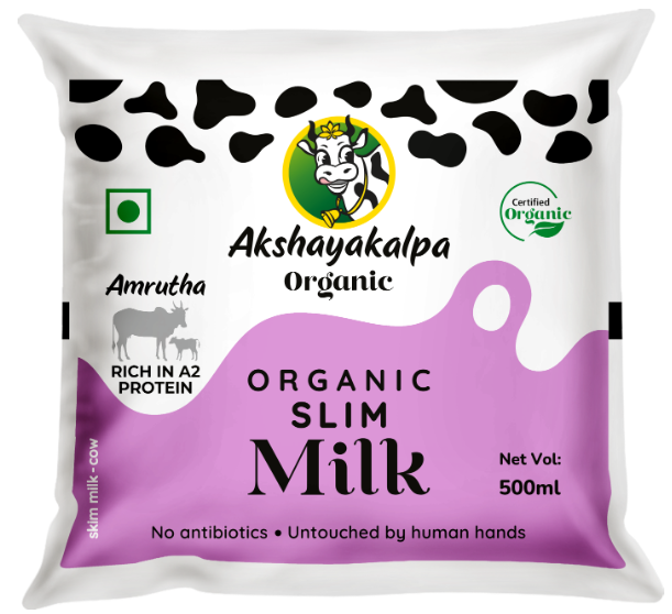 Akshayakalpa A2 Slim Milk 500ml_0