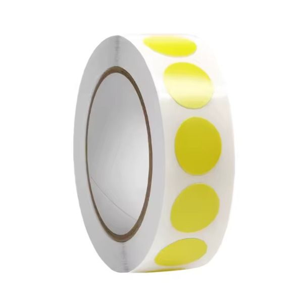 Rollo de sticker de puntos de colores. _4