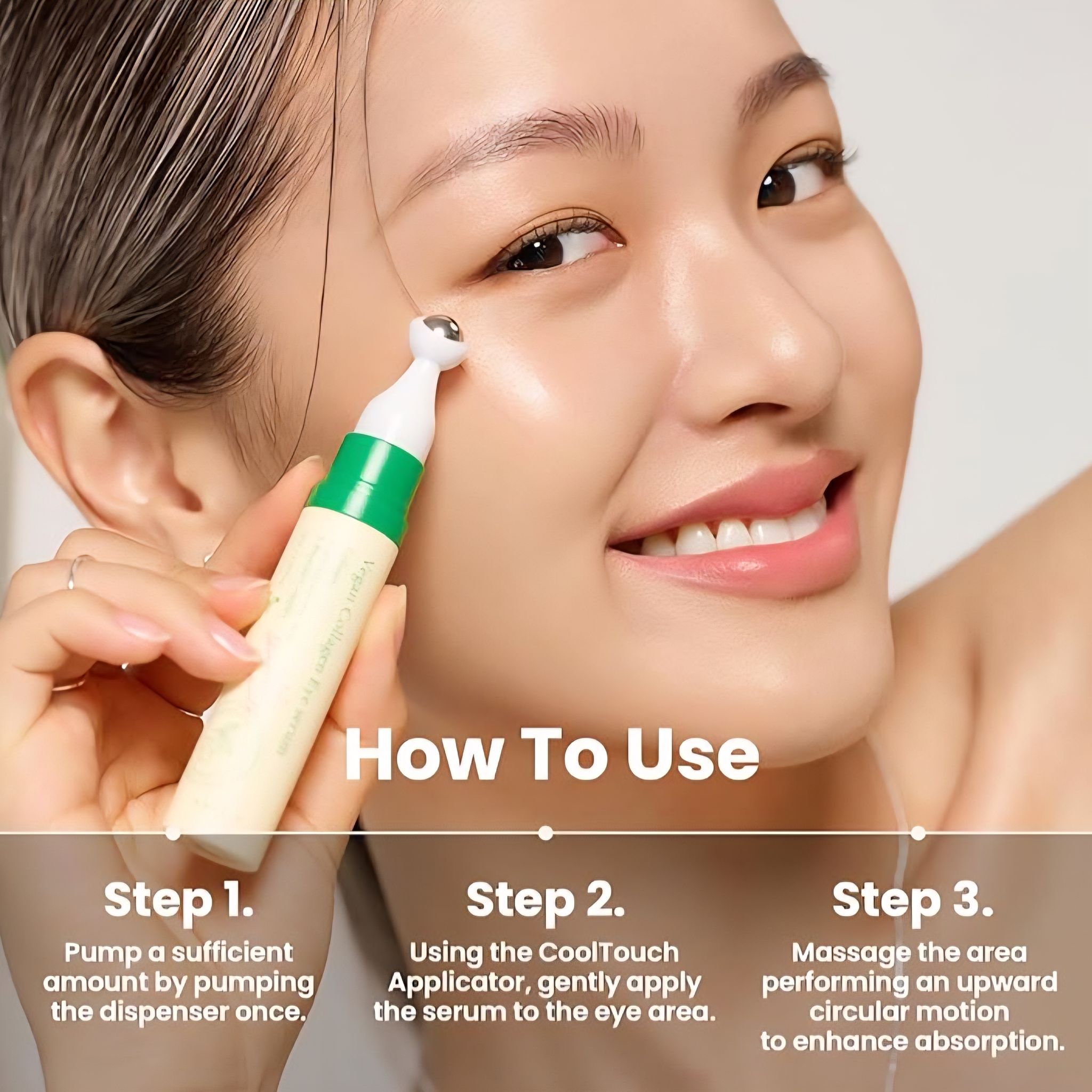 Vegan Collagen - Eye Serum K Beauty Triple Hyaluronic Acid & Peptide Collagen Serum_1