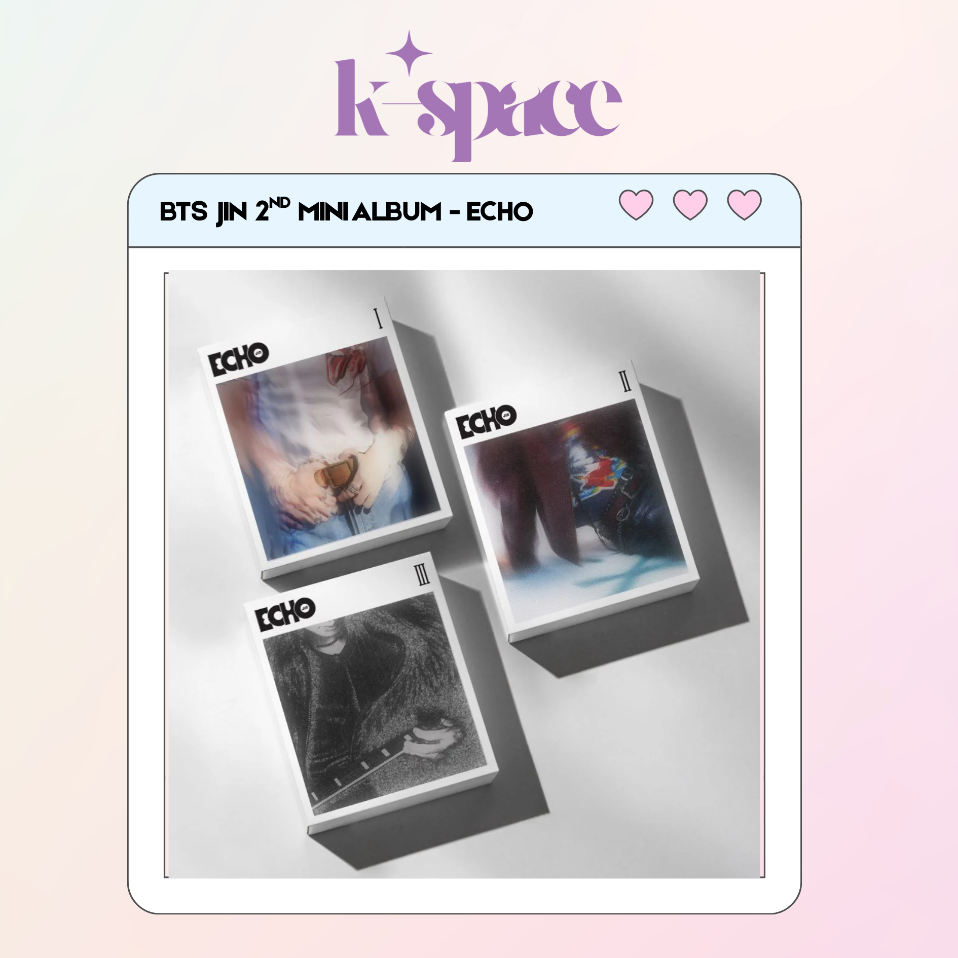 BTS JIN 2ND MINI ALBUM - ECHO_0