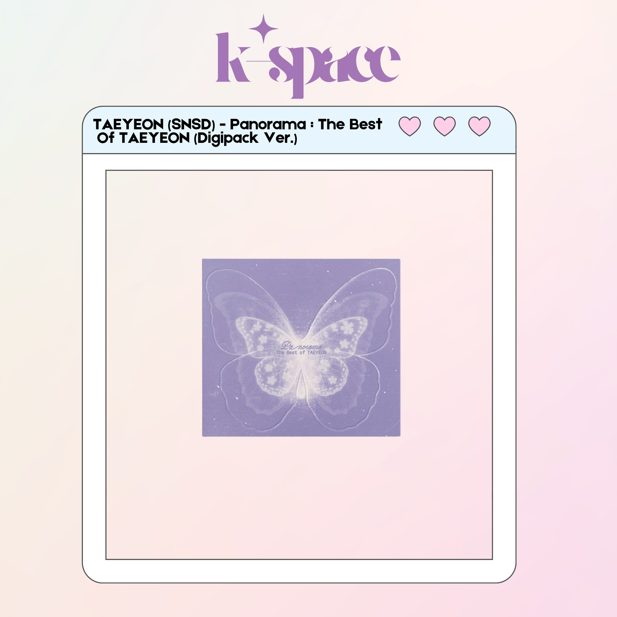 TAEYEON (SNSD) - Panorama : The Best Of TAEYEON (Digipack Ver.)_0