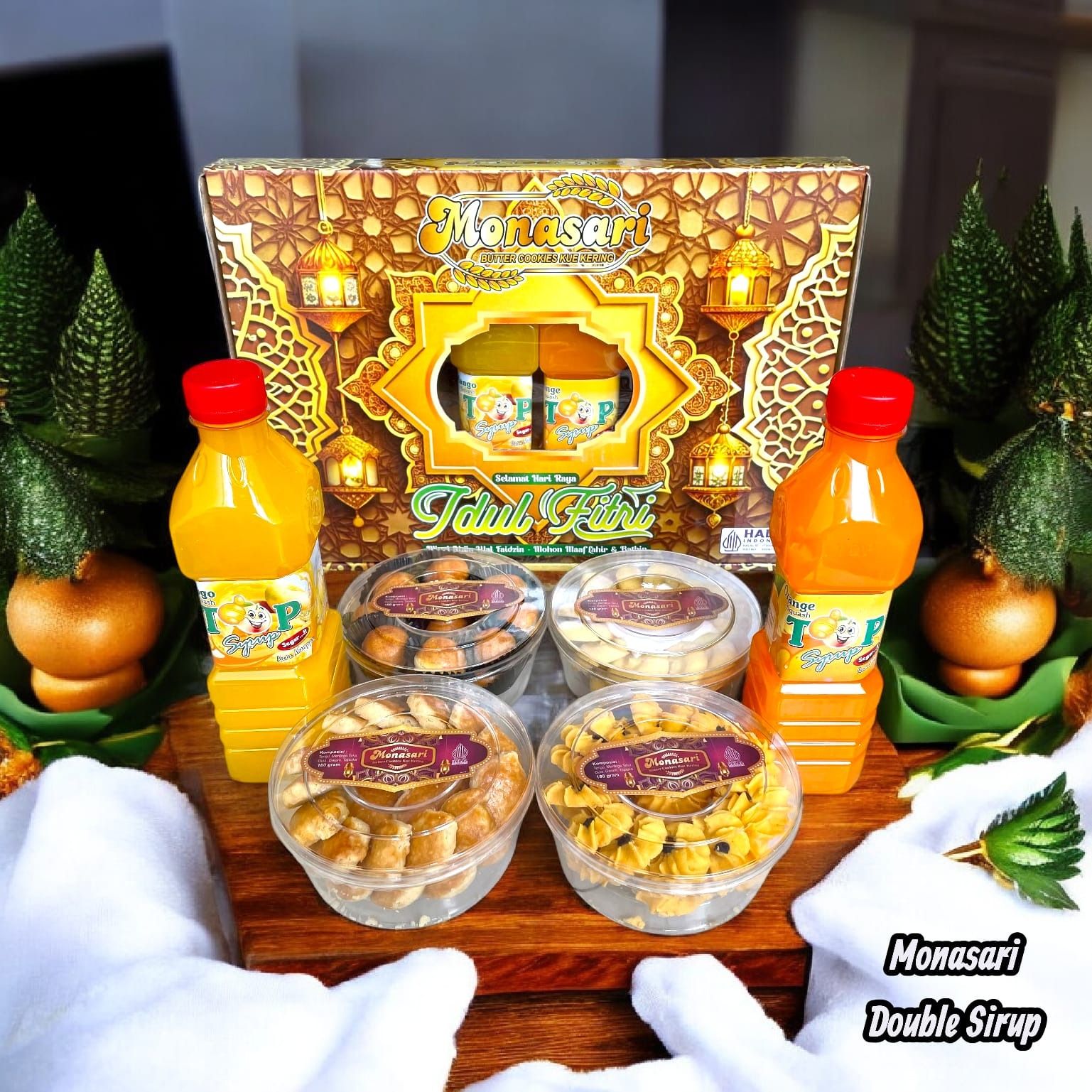 Paket Monasari Double Sirup (4 Kue +2 Sirup)_0