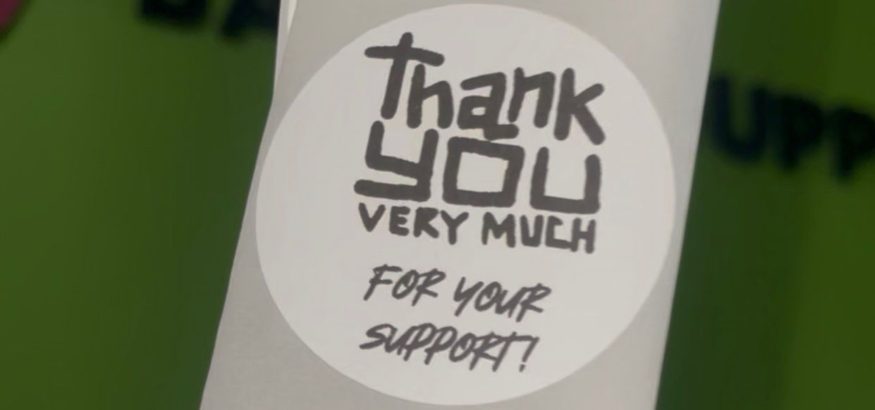 Thank You Very Much for Your Support Stickers  _0