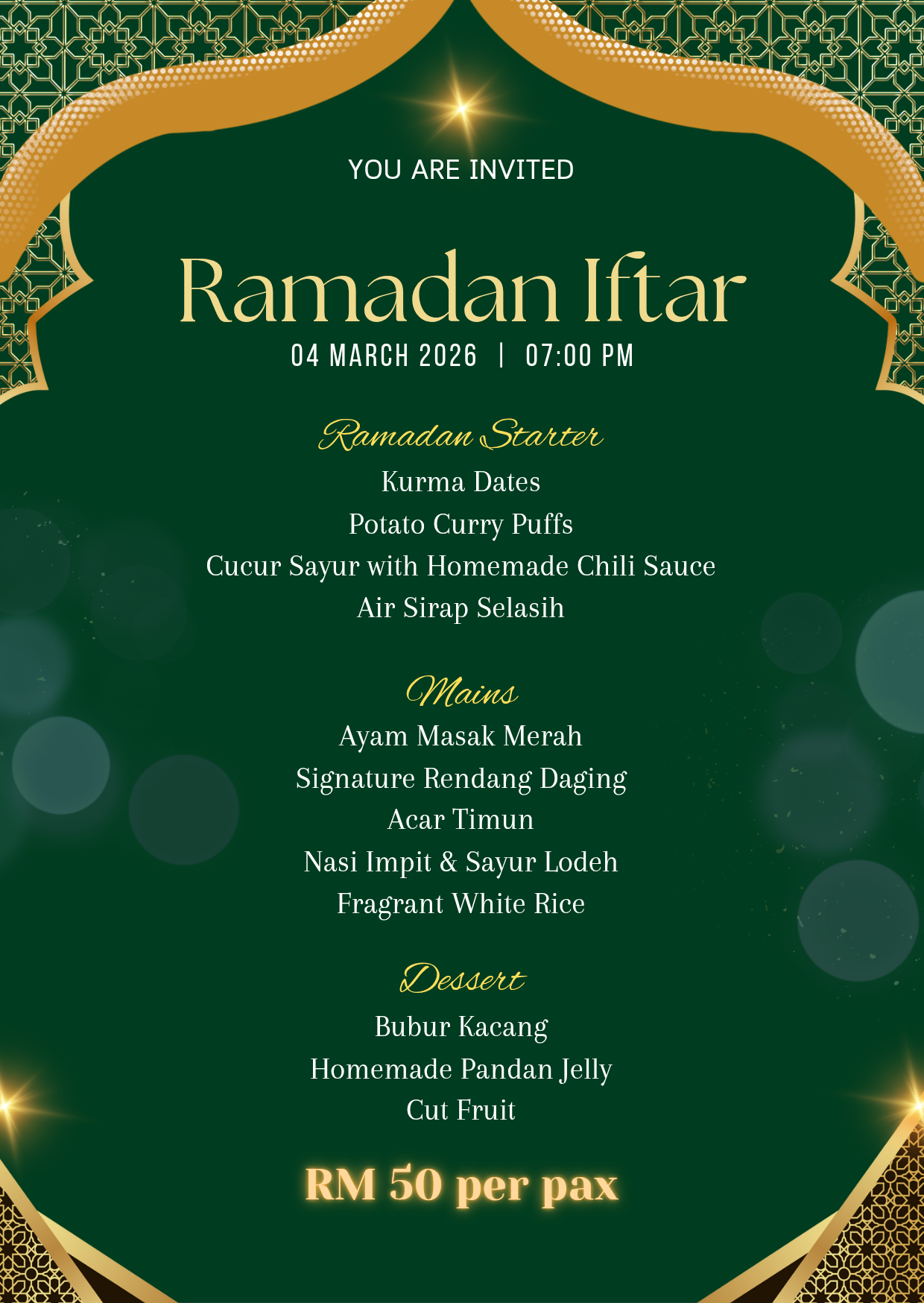 Ramadhan Iftar Gathering - 4th March @ 7.00pm_0