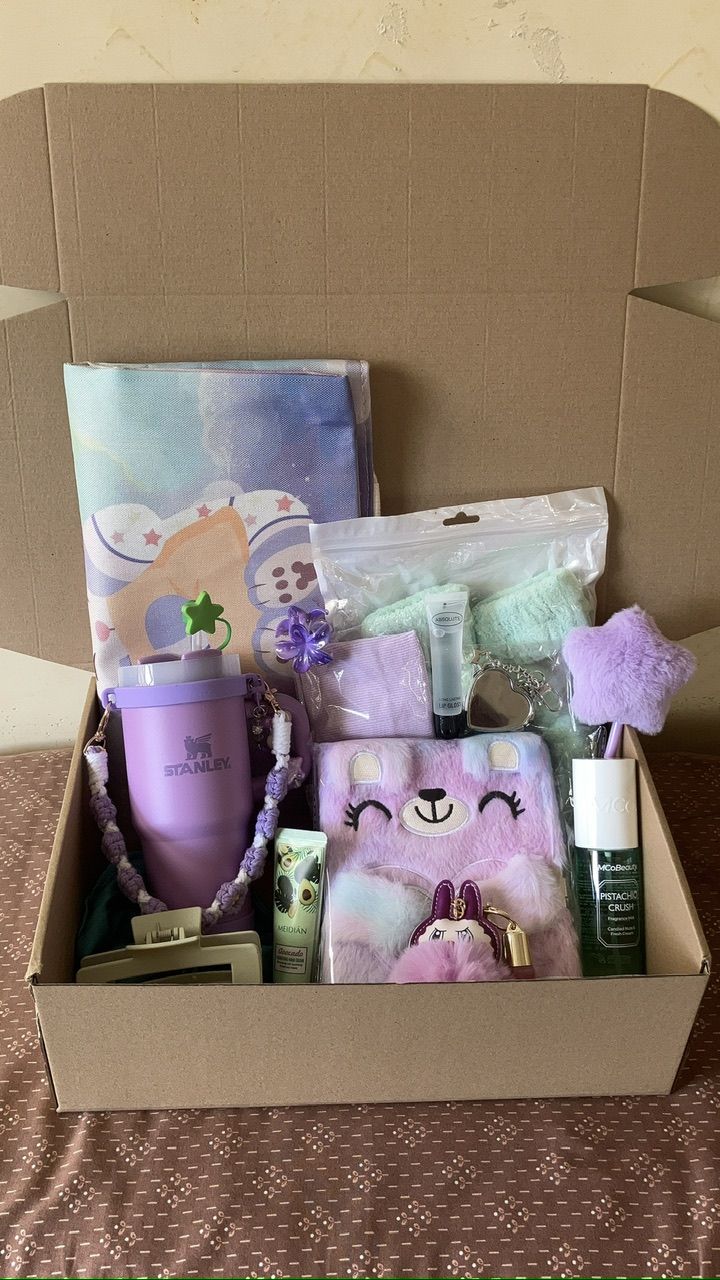 Box cadeau violet et vert_0