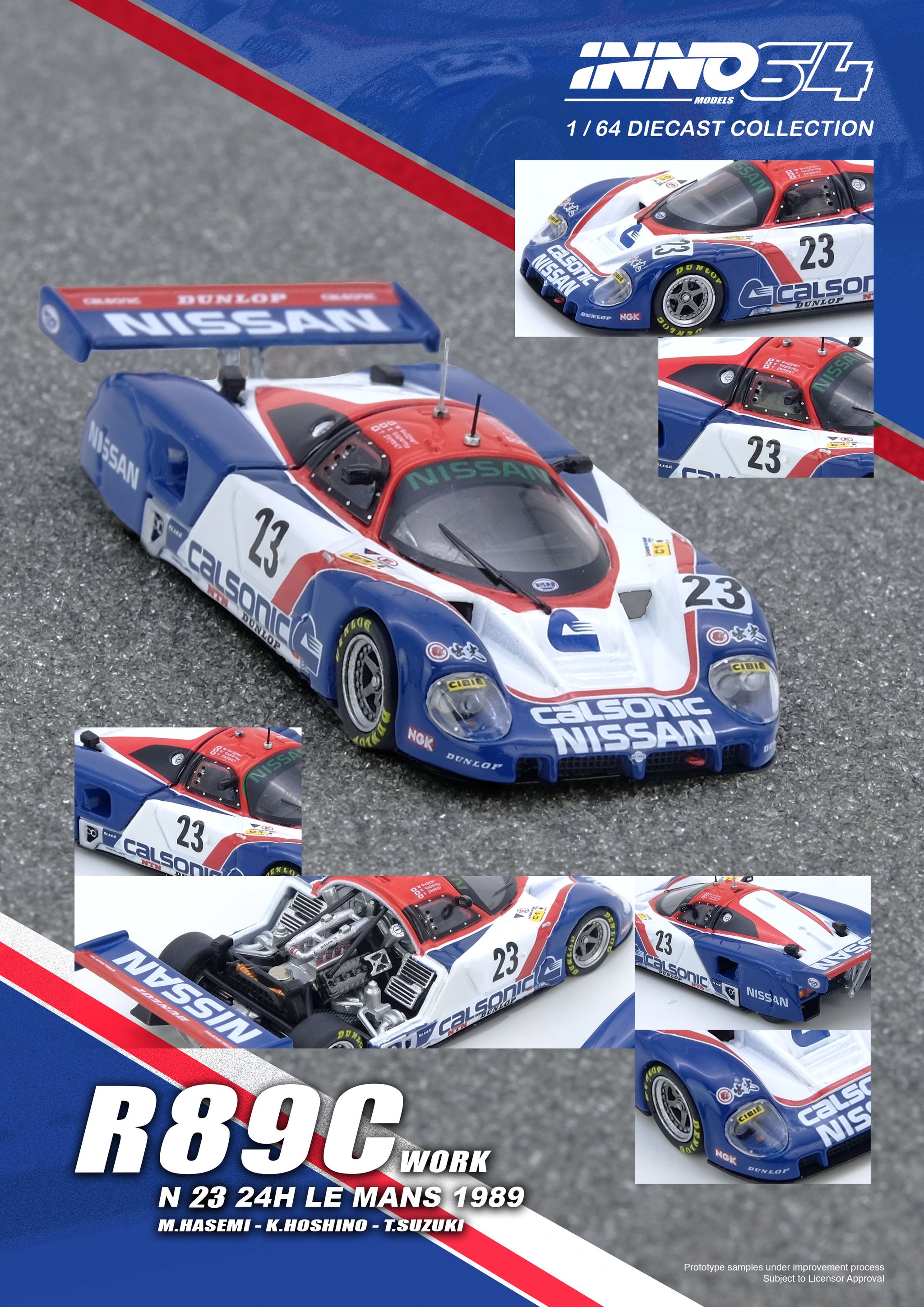 INNO MODEL 1/64 R89C LE MANS 1989 NO.23_4
