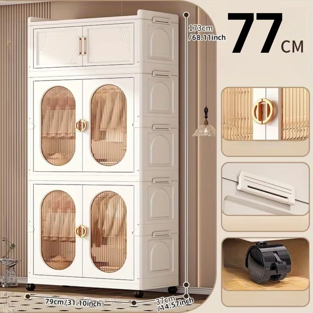 80CM FLEXA MULTI CLOTH STORAGE CABINET (ALMARI)_7