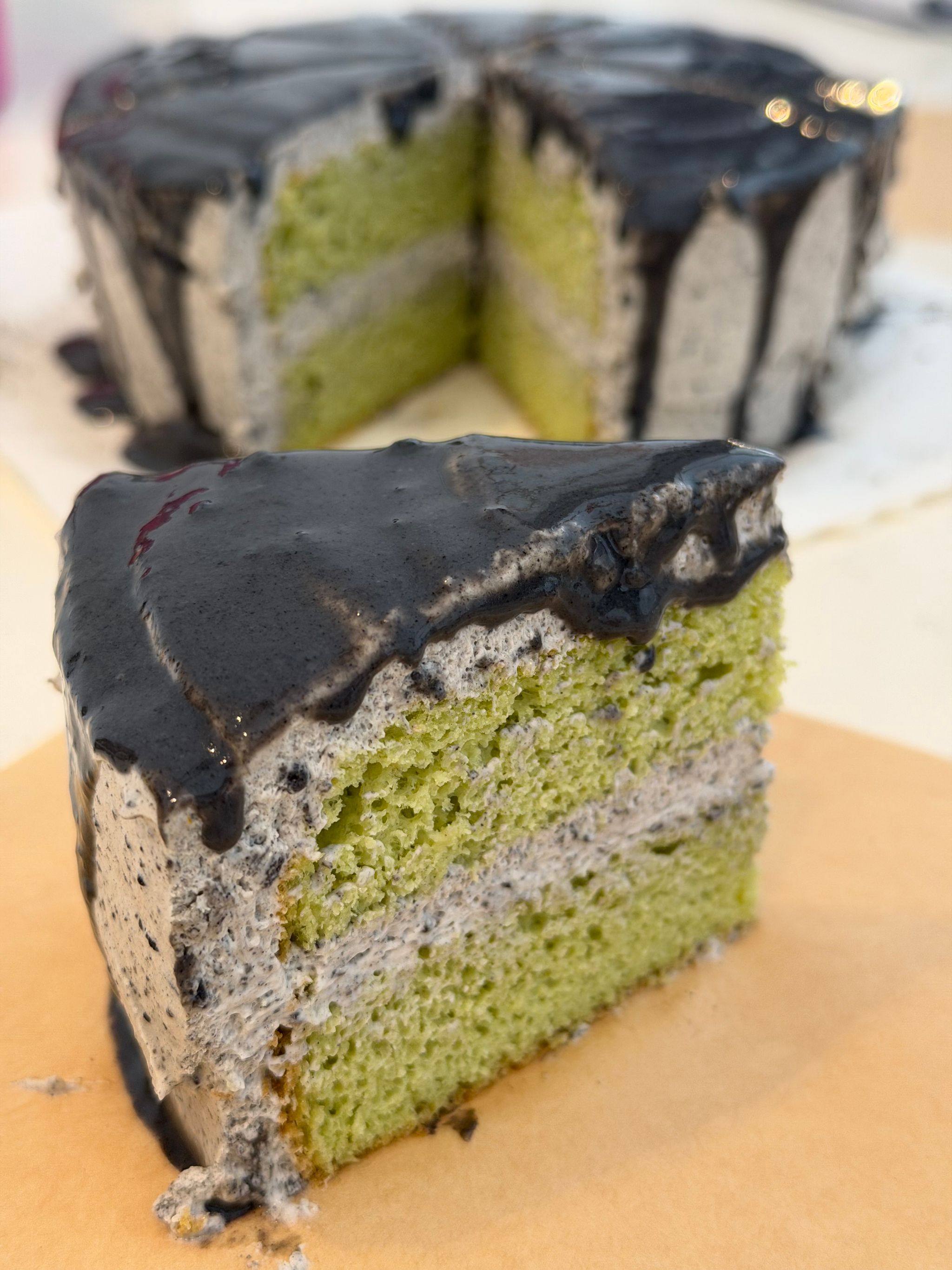 Black Sesame Pandan Cake (New!)_0