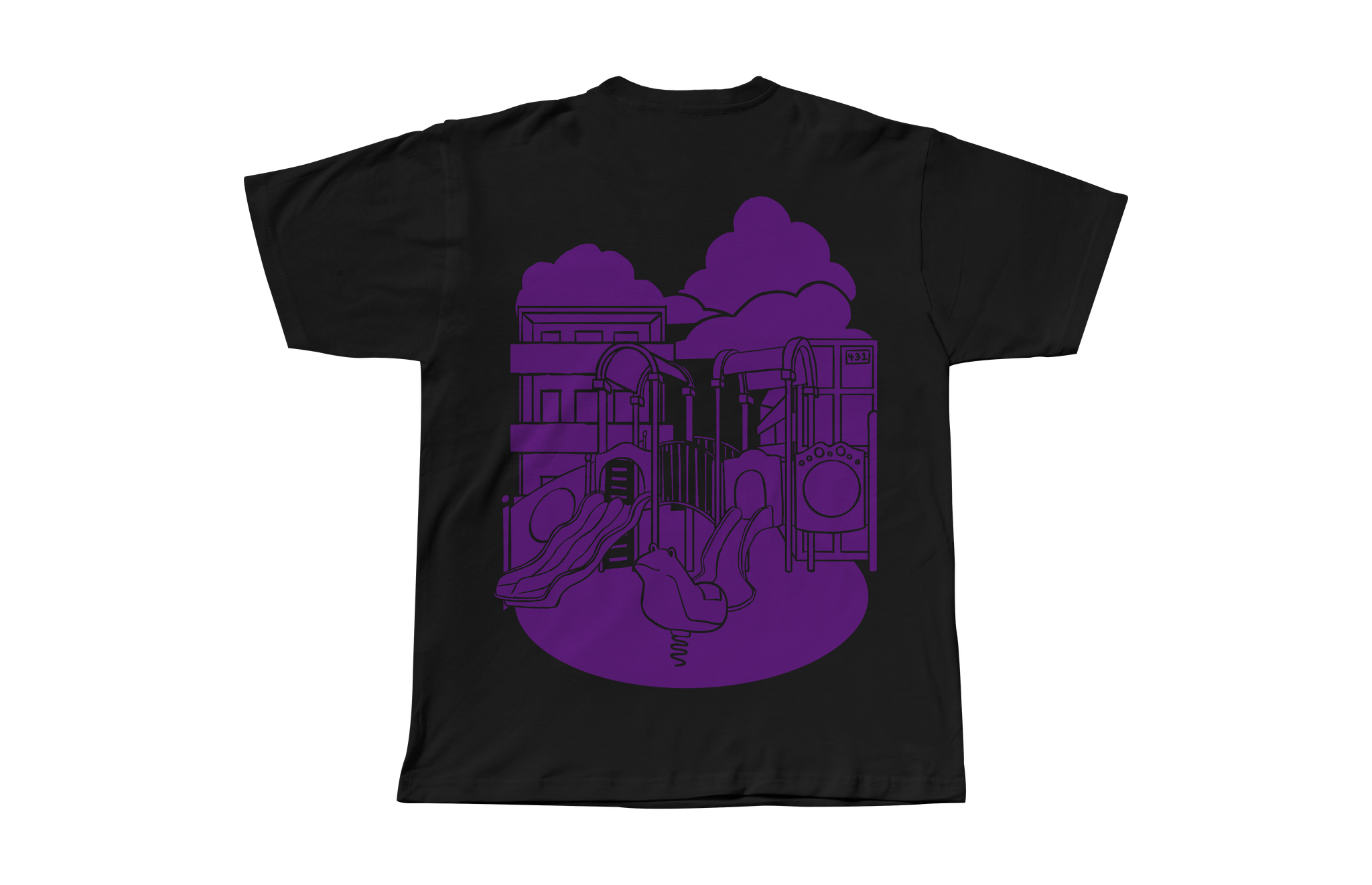 [PREORDER] Good Girl Cassie T-shirt in Black/Purple_1