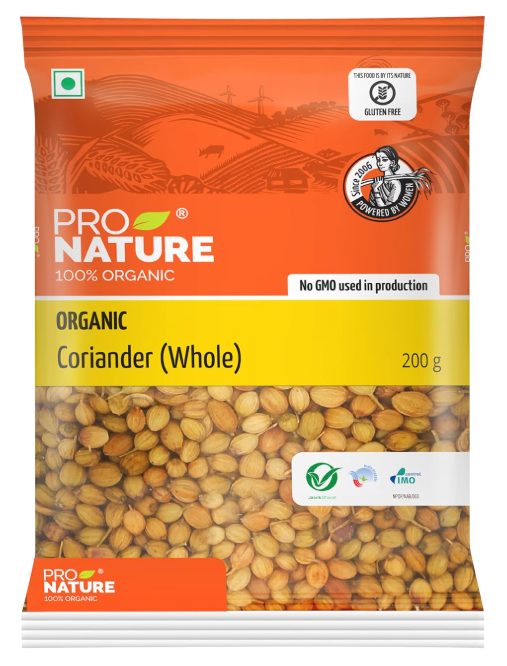 Pro Nature Organic Coriander Whole 200g_0