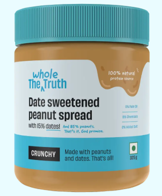 Whole Truth Peanut Butter with Dates (Crunchy) 325g_0